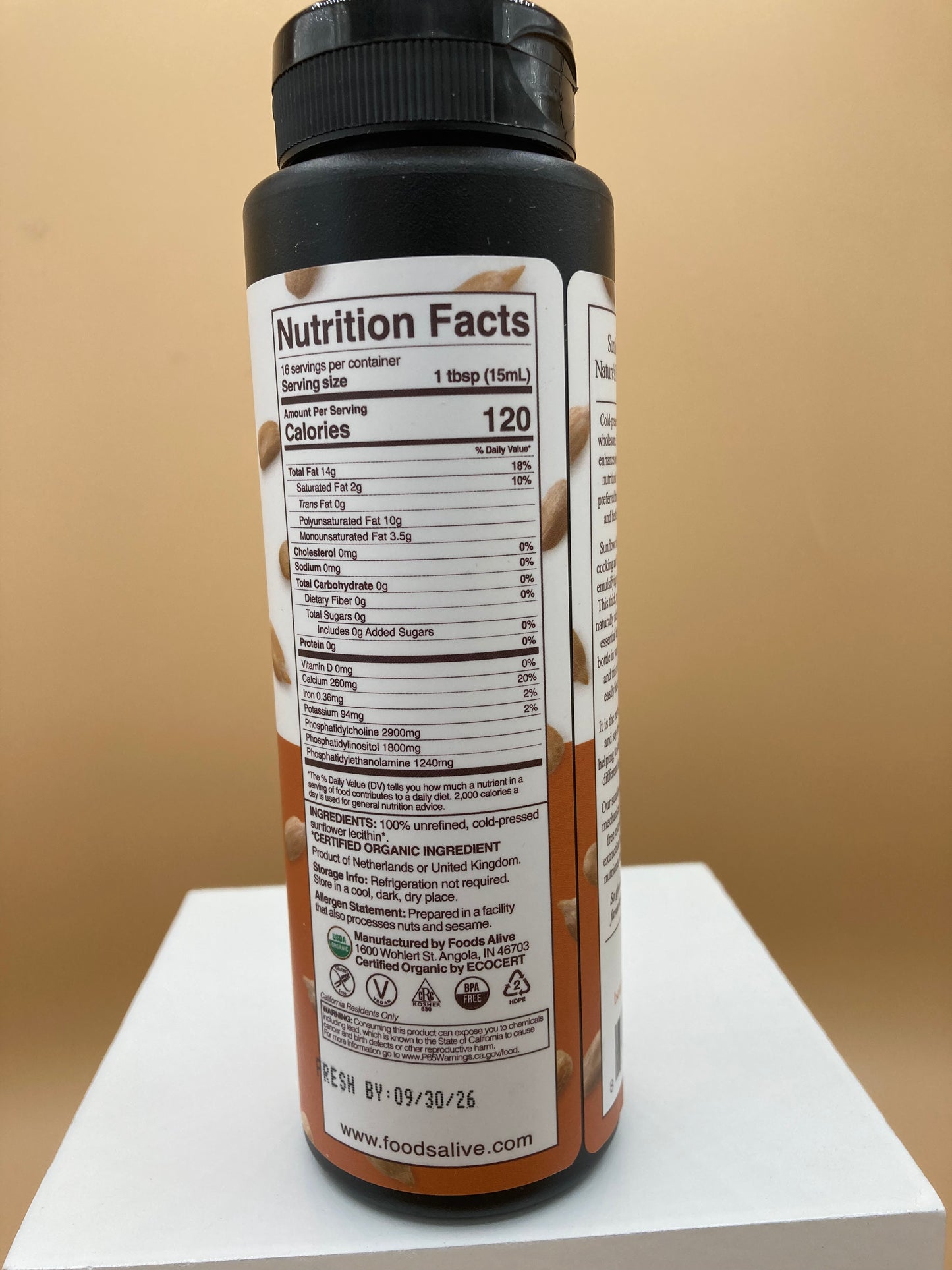 EE Organic Sunflower Lecithin