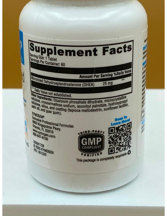 XY DHEA 25mg Micronized 60ct