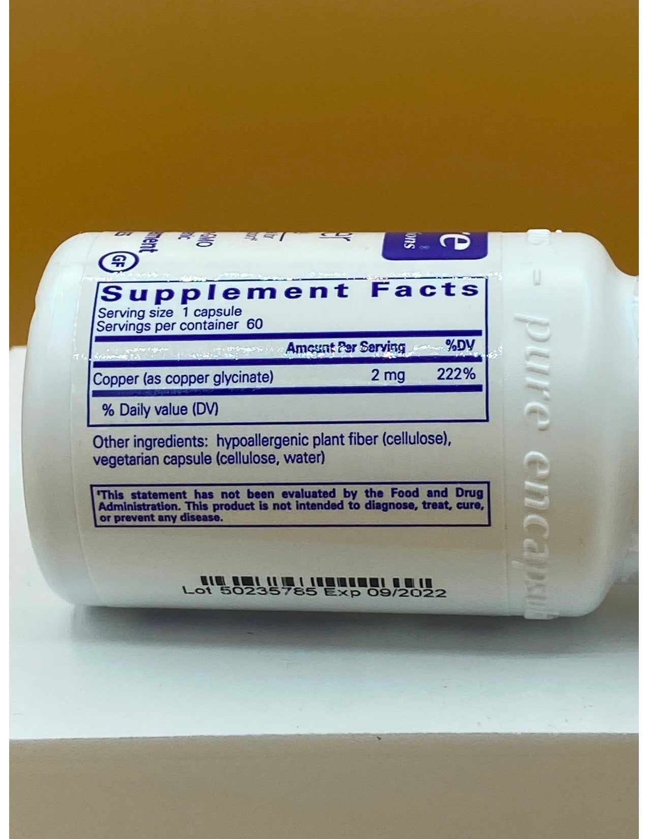EE Copper Glycinate 2mg 60caps