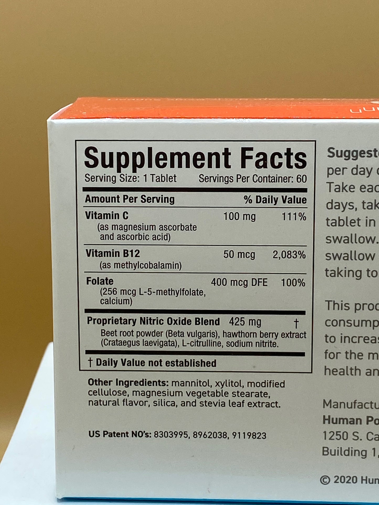 NEO40 Professional Nitric Oxide Lozenges, 60 lozenges