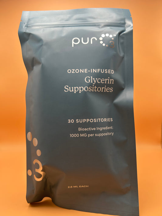 PurO3 Ozonated Glycerin Suppositories, 30ct