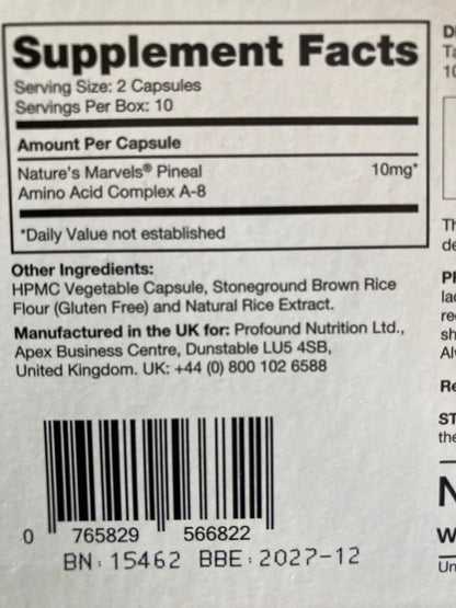 Nature's Marvels Pineal Peptide Bioregulator 20 caps