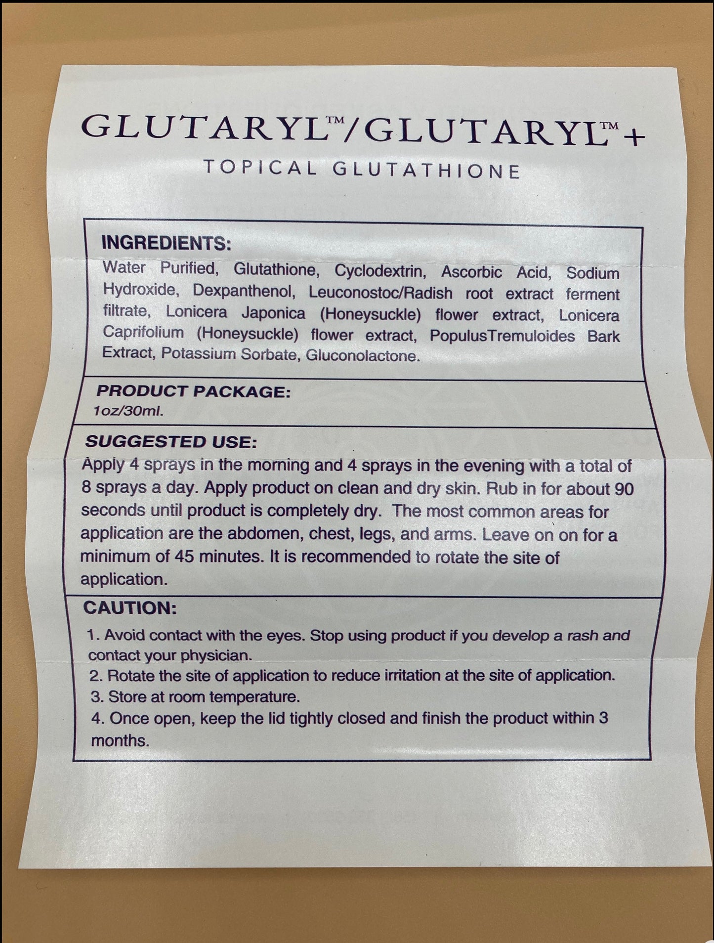 Auro Wellness Glutaryl 1oz.