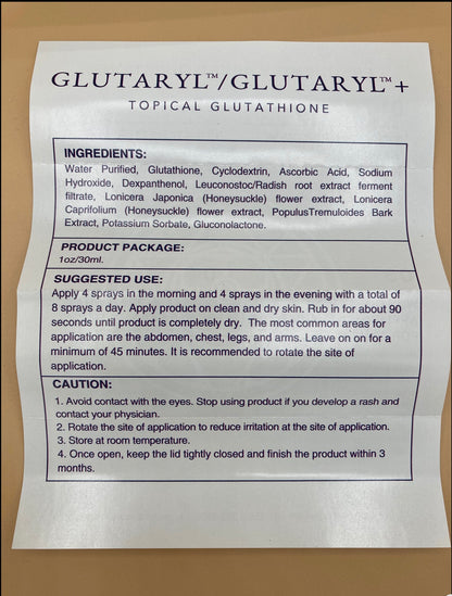 Auro Wellness Glutaryl 1oz.