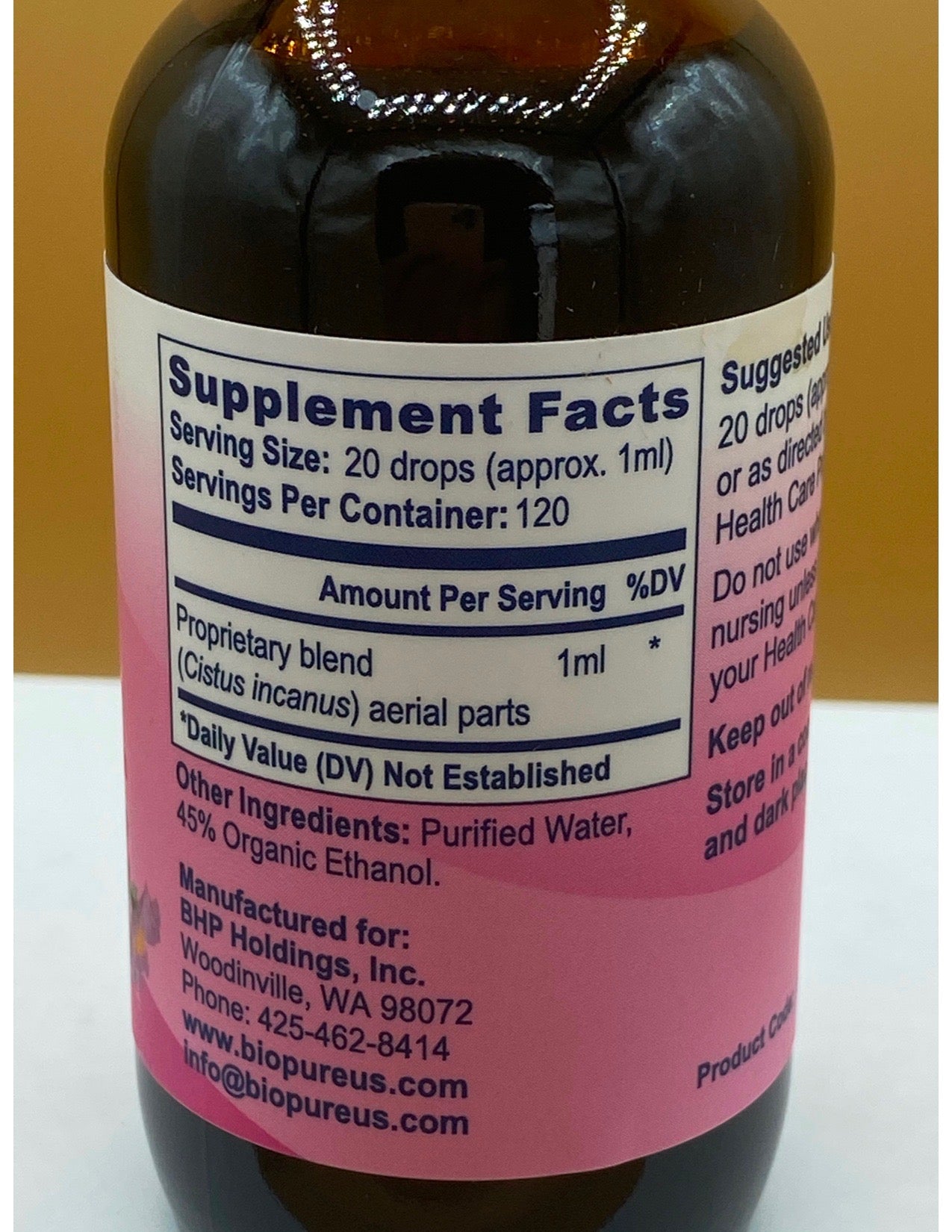 BP Cistus Incanus Tincture