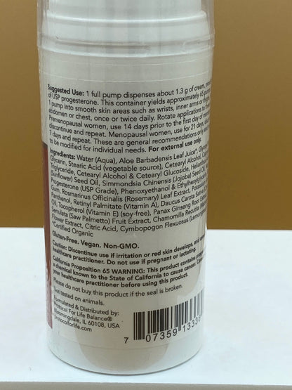 EE Natural Progesterone Cream 3oz