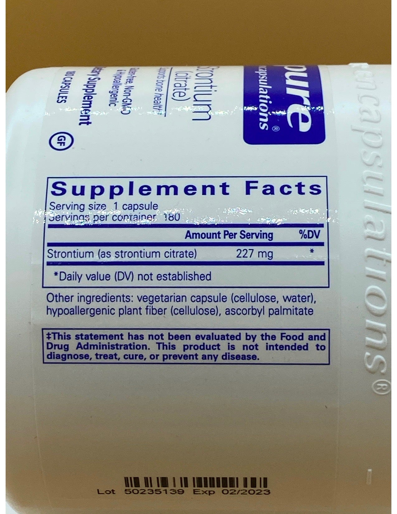 EE Strontium Pure,180cap