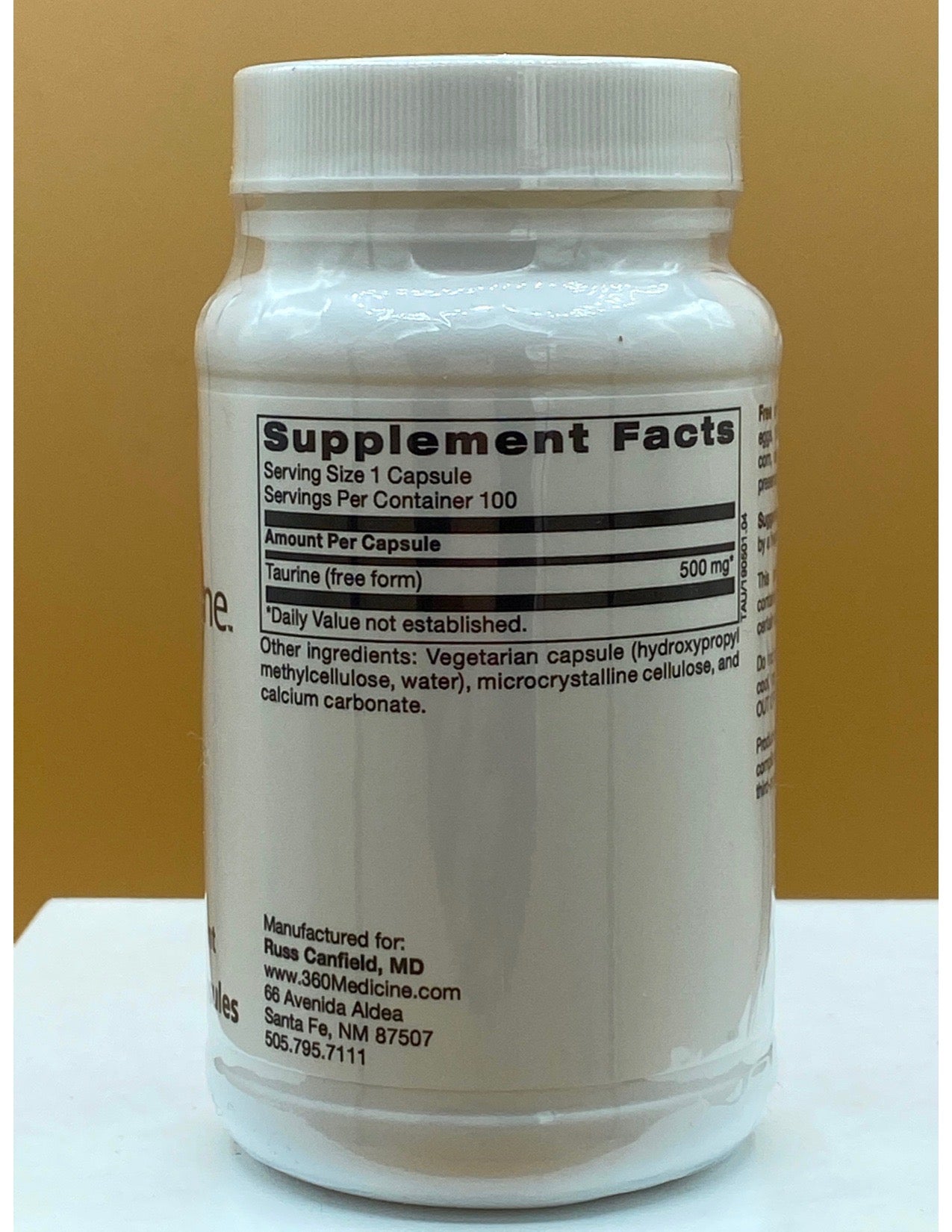 KL Taurine 500mg, 100c