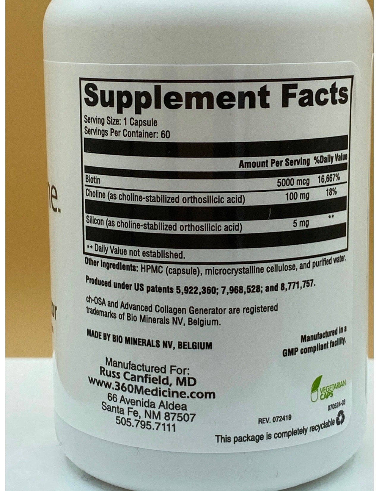 XY Collagen Generator, 60 caps