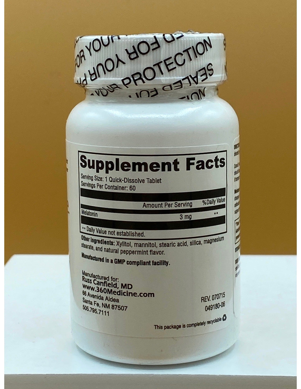 XY Melatonin Now, 60c